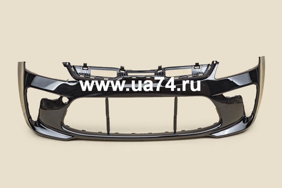 Бампер передний Kia Rio 17- Россия Phantom Black MZH (Черный)