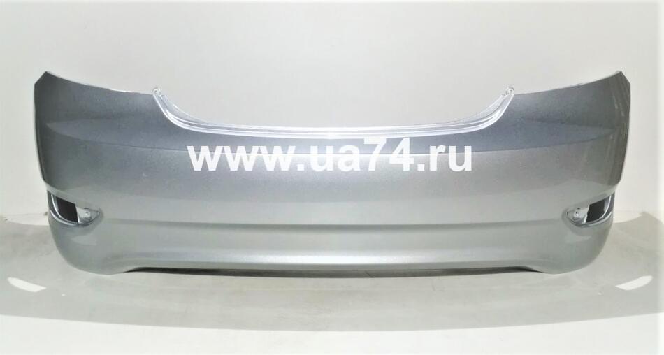 Бампер задний Hyundai Solaris 11-13 Россия 11-14 Silk Silver RHM (Серебристый металлик / Трещины) Дисконт 50%