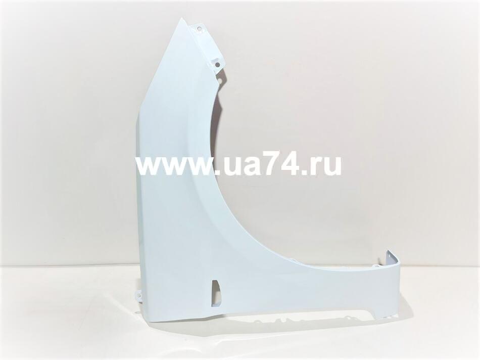 Крыло с отв. (пластик) Hyundai Solaris 10-17 Правое Cristal White PGU (Белый металлик) Россия