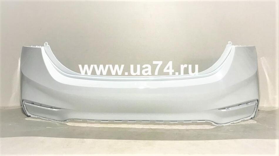 Бампер задний Hyundai Solaris 17- Россия Cristal White PGU (Белый)