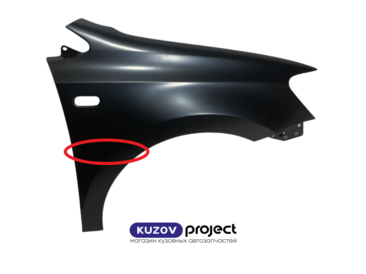 Крыло правое Volkswagen Polo Rus 2010-2020 4D (Тайвань / Залом) Дисконт 20%