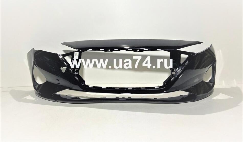 Бампер передний Hyundai Solaris 2020- Россия Phantom Black MZH (Черный)