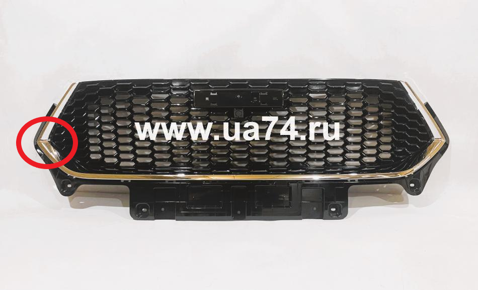 Решетка радиатора под камеру Haval F7 / F7x 2018-2022 (HA011937UC / Китай / Сломано крепление / хром) Дисконт 15%