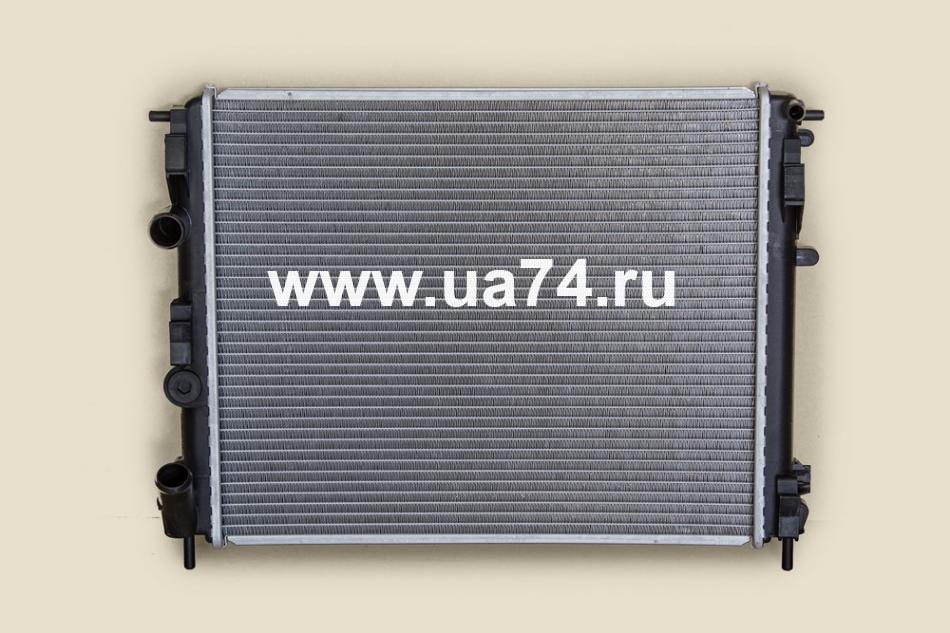 Радиатор пластинчатый с А/С Renault Logan 04-08 / Kangoo / Clio 98- 1.0/1.2/1.4/1.6/1.9D (7700428082 / RN0002-D7F / SAT)