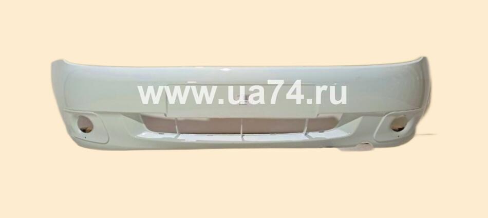 Бампер передний под ПТФ ВАЗ-1118 04-13 Россия Белое облако (Белый)