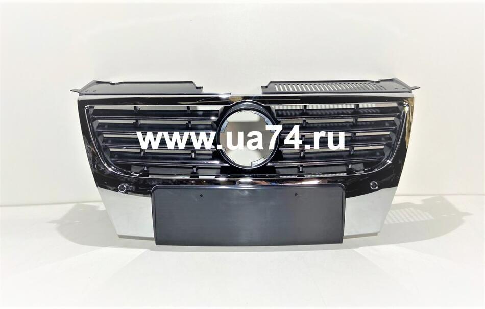 Решетка радиатора (заглуш под парктрон) Volkswagen Passat (B6) 06-10 (ST-VWA8-093-0 / 06-PS05-07B2) Китай