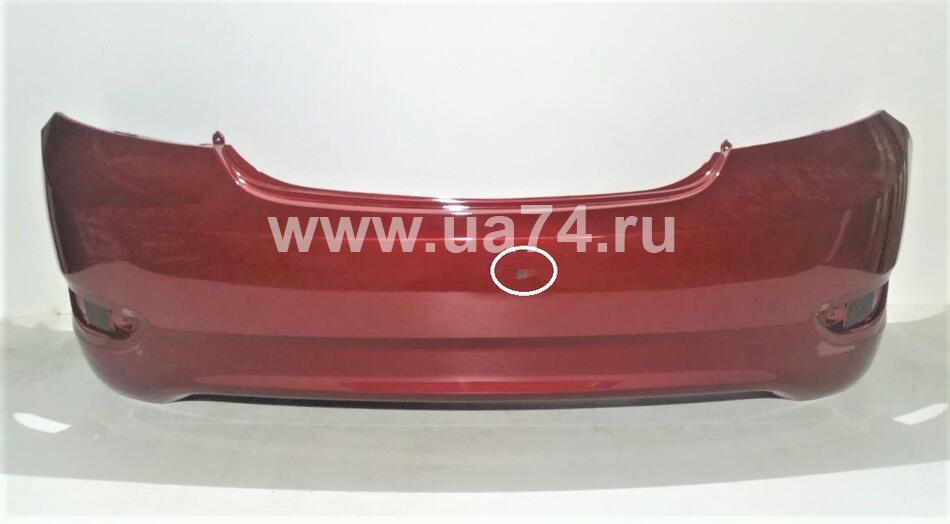 Бампер задний Hyundai Solaris 11-13 Россия Granet Red TDY (0К-00000136UC / Отколота краска середина) Дисконт 5%