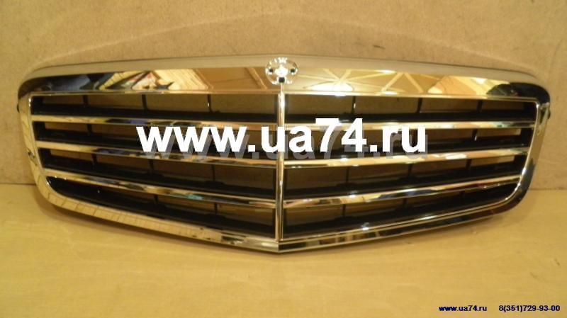 Решетка радиатора хром Mercedes Benz E-Class W212 09-12 (BZ07065GAV / MB1222 / 23-9569-CB)