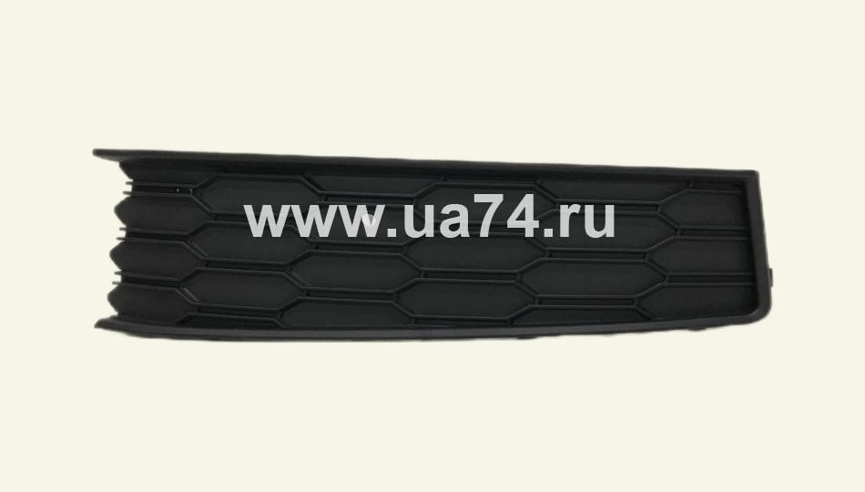 Решетка в бампер под туманку Skoda Rapid 20- Левая (ST-30-0029 / SAT)