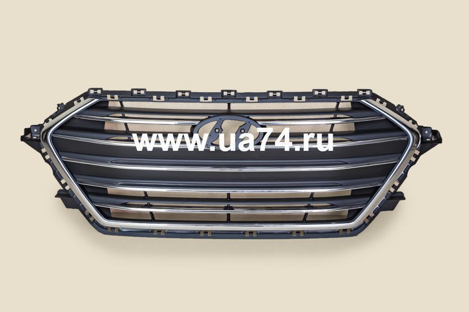 Решетка радиатора хром Hyundai Elantra 16- (01-F200-07 / HNELA16-100) Китай