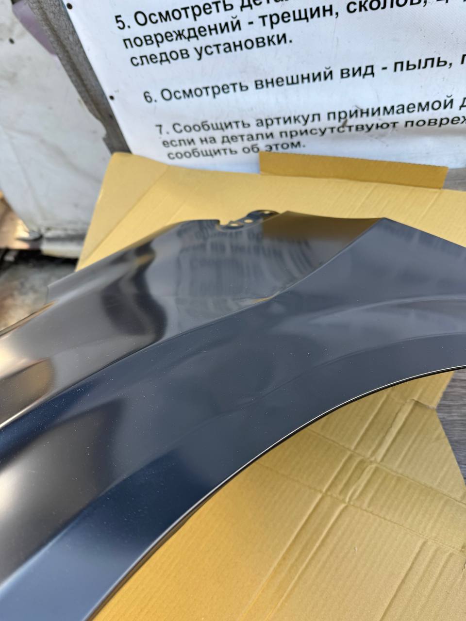 Крыло левое без отверстия под повторитель Chevrolet Aveo (T300) 2011-2015 (Тайвань / Замятие) Дисконт 20 %