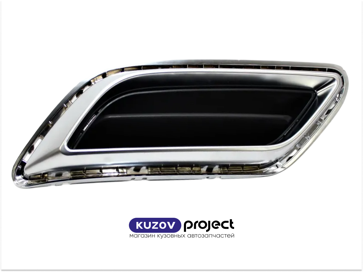 Накладка заднего бампера под выхлопную трубу левая Kia K5 2019-2024 (Китай)