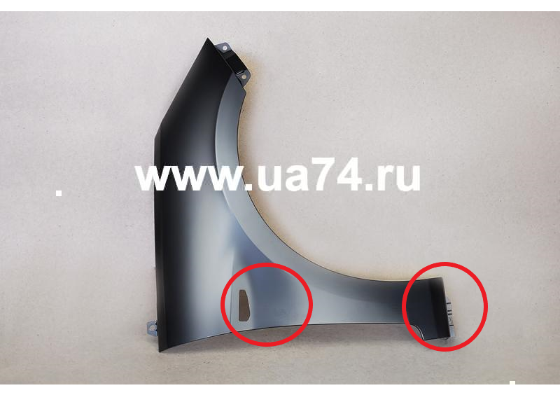 Крыло правое с отверстием под повторитель Hyundai Solaris 2010-2017 (Тайвань / Залом) Дисконт 30%