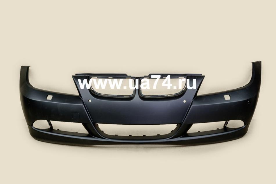 Бампер передний грунт п/датчик. п/омыват BMW 3SERIES E90 `05-08 (BM04023BC / BME9004-161X)