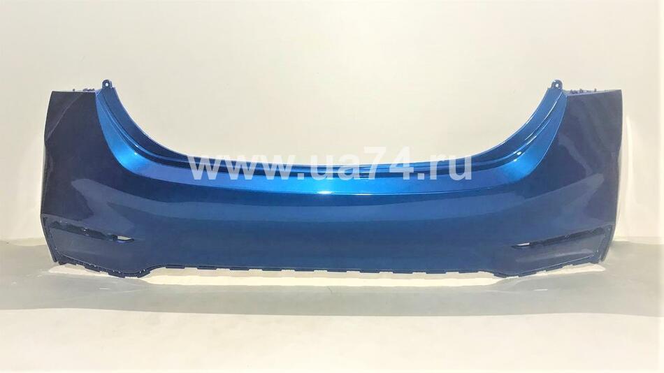 Бампер задний Hyundai Solaris 17- Россия Marina Blue N4U (Синий)