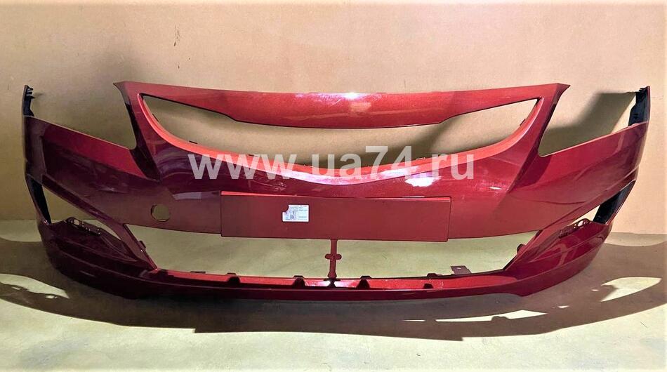 Бампер передний Hyundai Solaris 14-17 Россия Granet Red TDY (Красный гранат перламутр) Дисконт 10%