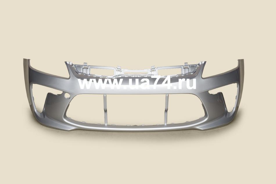 Бампер передний Kia Rio 17- Россия Sleek Silver RHM (Серебристый)