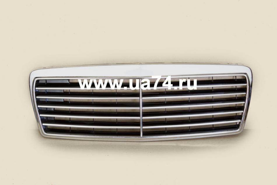 Решетка радиатора Mercedes Benz E-Class W210 95-98 Elrgance / Avantgarde (UMI01-32200 / MD5600930-1000 / MB10221B)