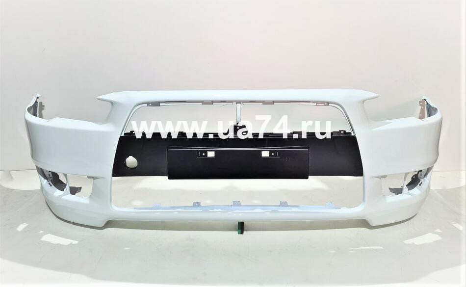 Бампер передний Mitsubishi Lancer 07-10 W37 Frost White (Белый)