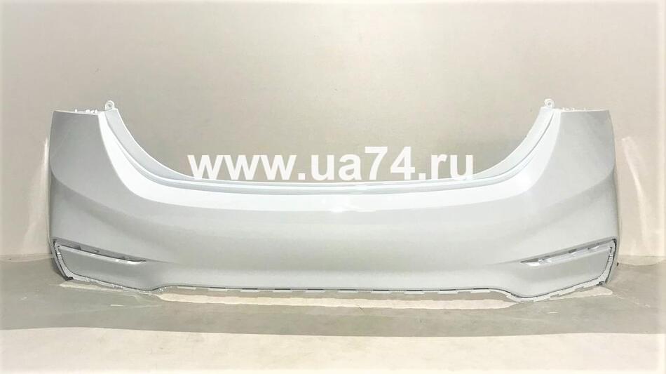 Бампер задний Hyundai Solaris 17- Россия Cristal White PGU (Белый)