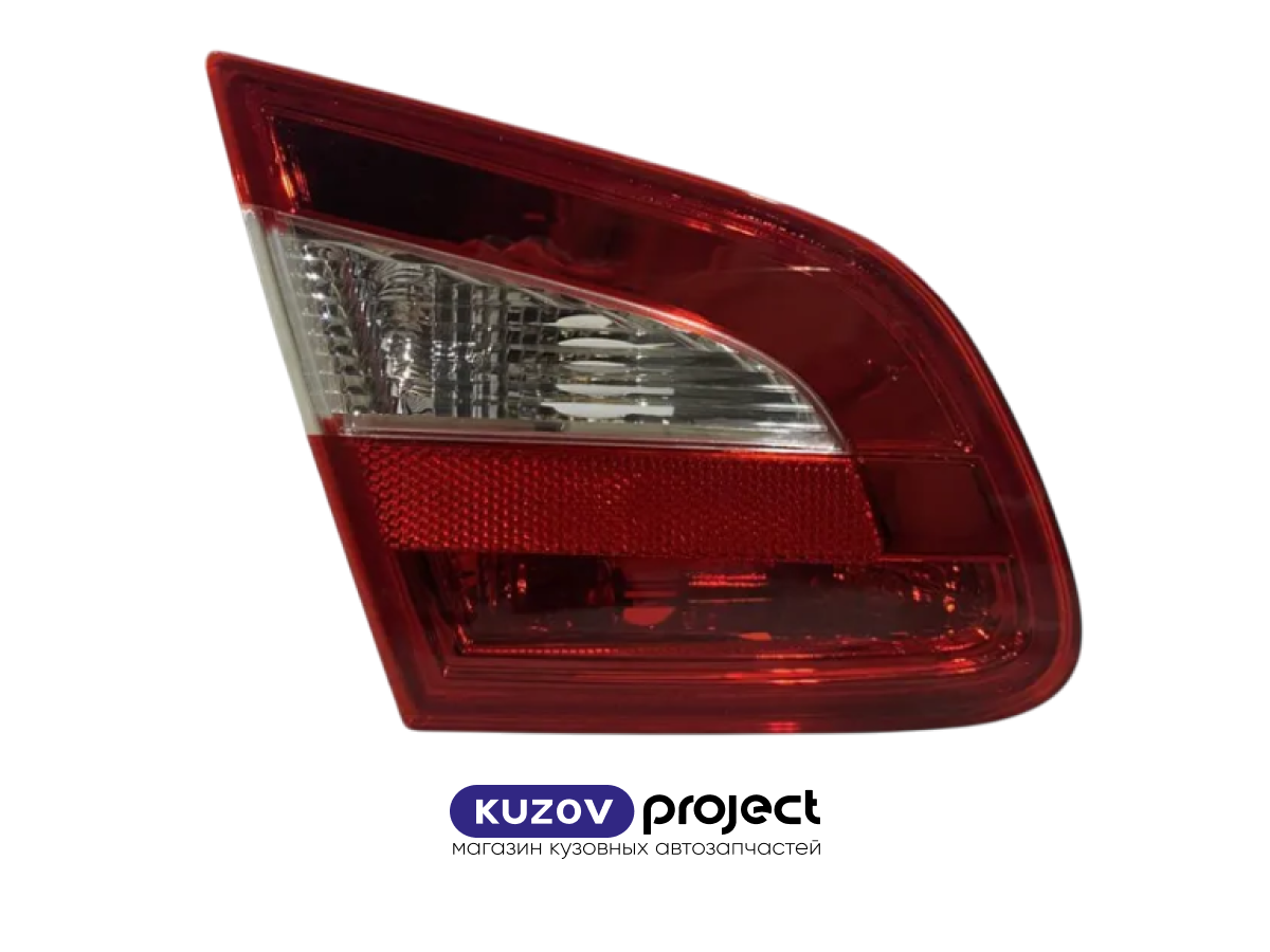 Фонарь левый внутренний Skoda Superb 2008-2013 4D (Китай)